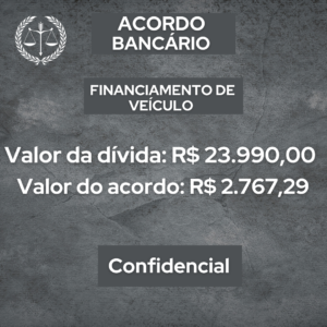 Acordo Bancário - Financiamento de Veículo